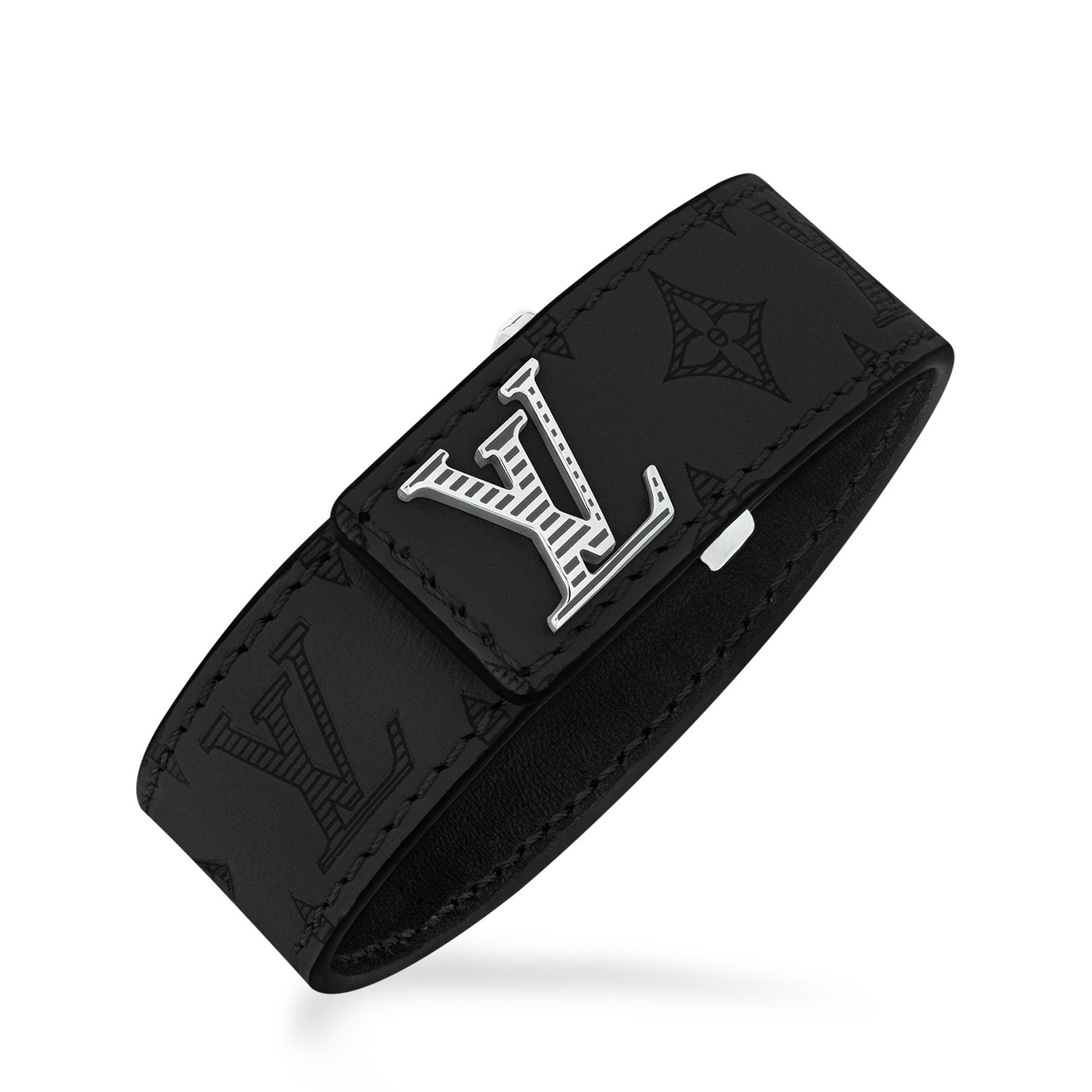 LV Slim Shadow Bracelet Monogram Shadow - Men - Fashion Jewelry